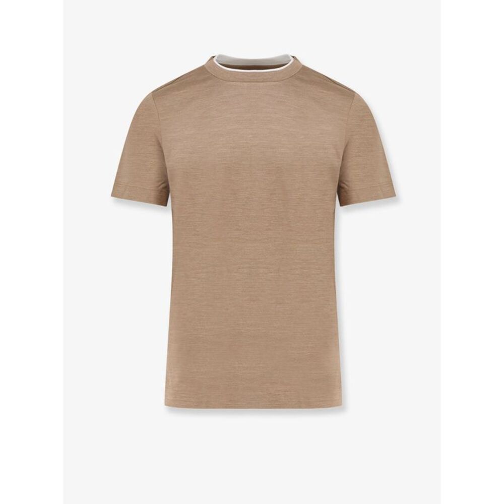 Boss Men Cotton And Silk T-Shirt